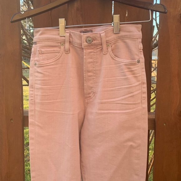 Citizens of Humanity Olivia High Rise Slim Ankle Blush Pink Jeans Size 24 - Picture 8 of 10